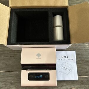 Phomemo M221 Bluetooth Label Maker Machine Portable Mini Wireless 3 Inch (Pink)